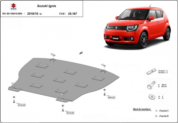 Unterfahrschutz für Motor der Marke Suzuki Ignis