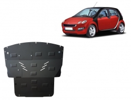 Unterfahrschutz für Motor und Getriebe aus Stahl für  Smart ForFour Benzin