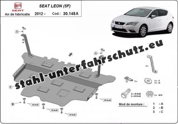 Unterfahrschutz für Motor der Marke Seat Leon Mk3 - Automatikgetriebe 