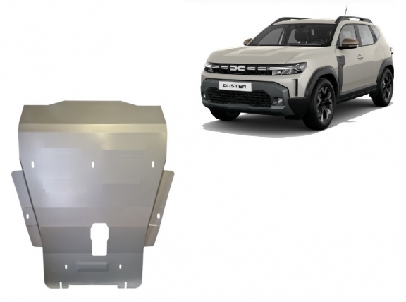 Aluminium Unterfahrschutz für Motor der Marke Dacia Duster- 4x4