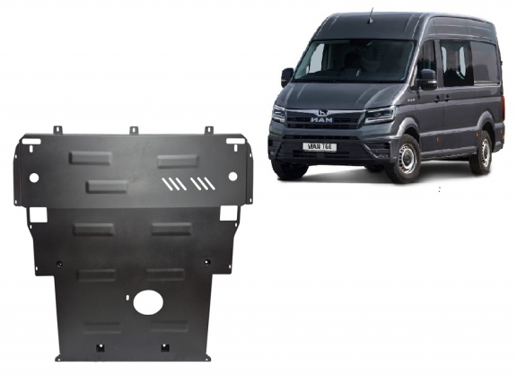 Unterfahrschutz für Motor der Man TGE