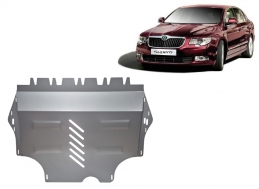 Aluminium Unterfahrschutz für Motor der Marke Skoda Superb II