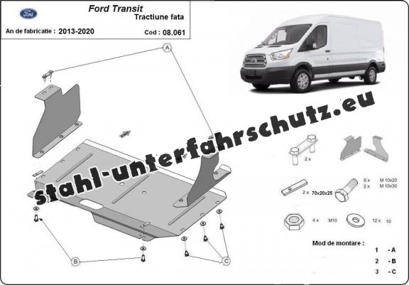 Unterfahrschutz für Motor der Marke Ford Transit 