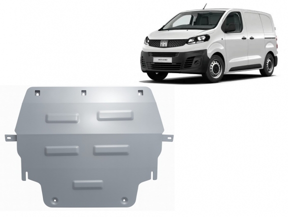 Aluminium  Unterfahrschutz Fiat Scudo 
