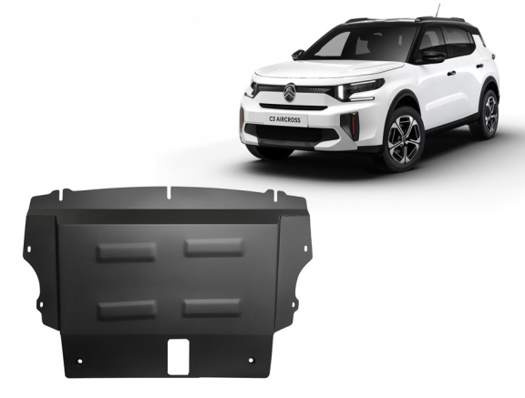 Unterfahrschutz für Motor und Getriebe aus Stahl für Citroen C3 Aircross