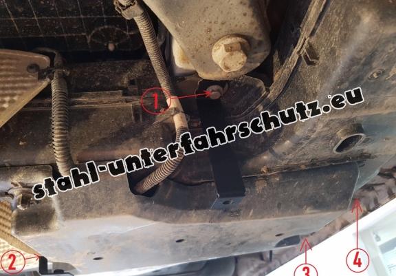 Stahlschutz für AdBluetank der Marke Man TGE / 18 L