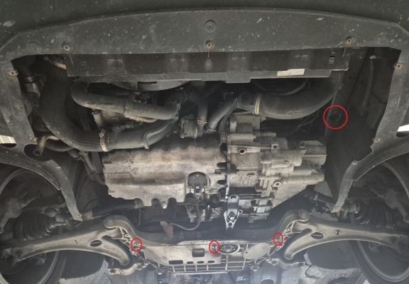 Unterfahrschutz für Motor der Marke Seat Alhambra - Webasto