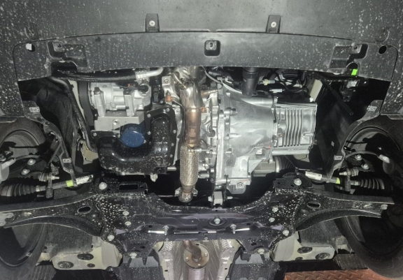 Unterfahrschutz für Motor und Getriebe aus Stahl für Fiat Grande Panda