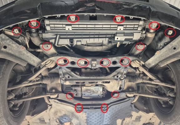 Unterfahrschutz für Motor der Marke  Mercedes GLK X204