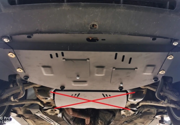 Unterfahrschutz für Motor der Marke Audi Allroad A6
