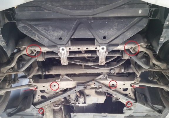 Unterfahrschutz für Motor der Marke BMW Seria 3 E90/91/92