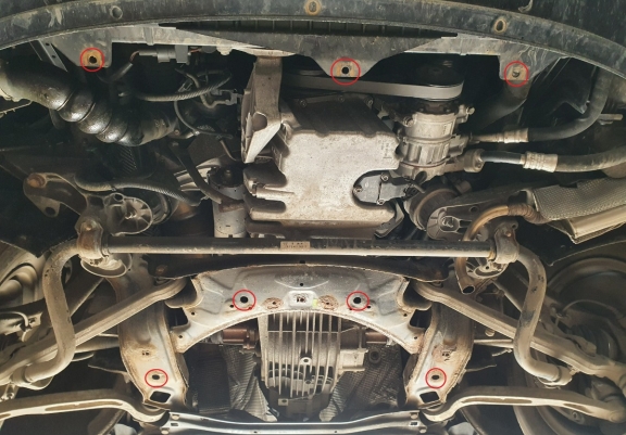 Unterfahrschutz für Motor der Marke Audi A6