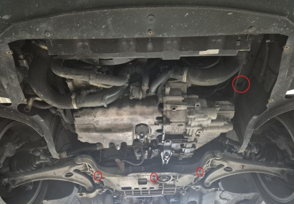 Unterfahrschutz für Motor der Marke Seat Alhambra