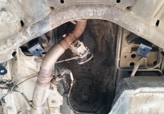 Unterfahrschutz aus Stahl für Stop&Go system Mercedes Vito W447, 4x2, 1.6 D