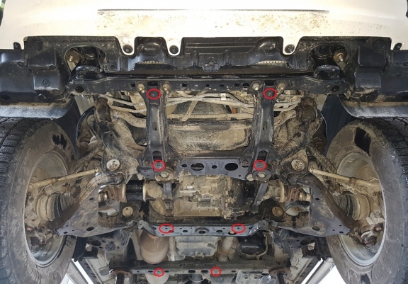 Kühlerschutz für unten aus Stahl für Toyota Hilux Revo