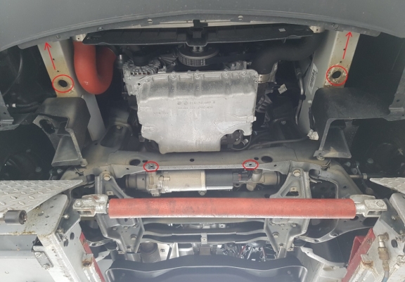 Unterfahrschutz für Motor der Marke Mercedes Sprinter-RWD