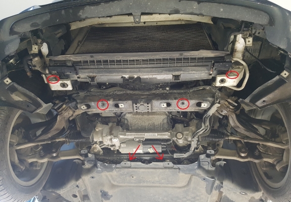 Unterfahrschutz für Motor der Marke Mercedes C-Class W205 4x4