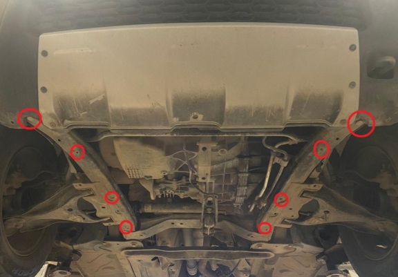 Aluminium Unterfahrschutz für Motor der Marke Dacia Duster