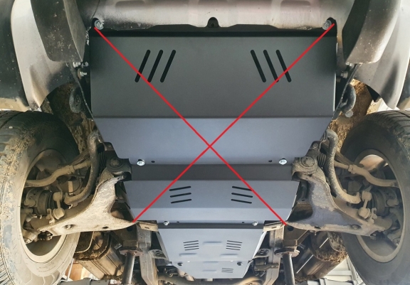 Unterfahrschutz für Getriebe aus Mitsubishi L 200