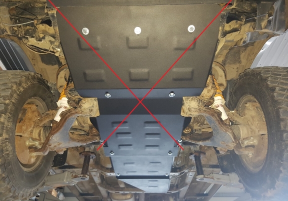 Stahl Getriebe Schutz für Toyota Land Cruiser J90 