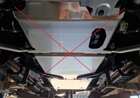 Aluminium Unterfahrschutz für Verteilergetriebe Ford Ranger Raptor