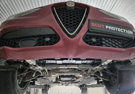 Aluminium Unterfahrschutz für Motor und Getriebe für den Alfa Romeo Stelvio