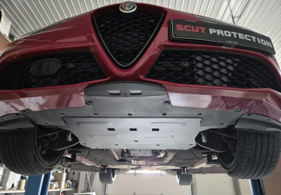 Unterfahrschutz für Motor der Marke Alfa Romeo Giulia
