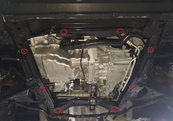 Unterfahrschutz für Motor der Marke Dacia Logan 1