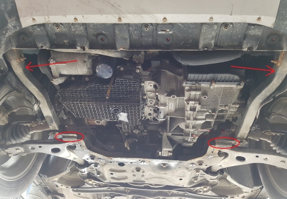 Unterfahrschutz für Motor der Marke Ford Kuga