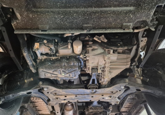 Unterfahrschutz für Motor und Getriebe aus Stahl für  Ford Transit Custom - FWD