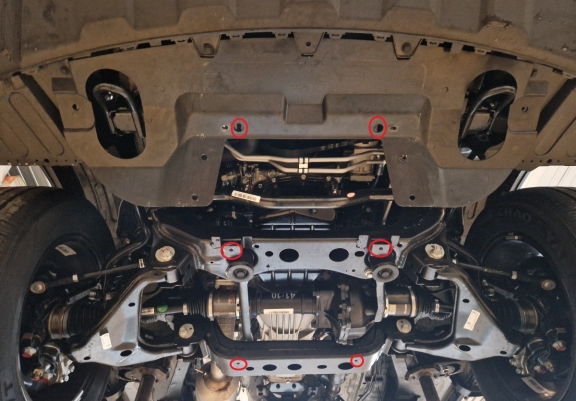 Unterfahrschutz für Motor der Marke Jac T8