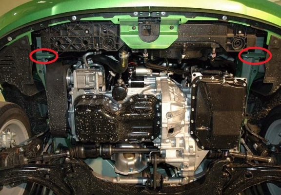 Unterfahrschutz für Motor der Marke Mazda 2