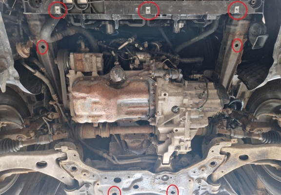 Unterfahrschutz für Motor der Marke Mazda 3