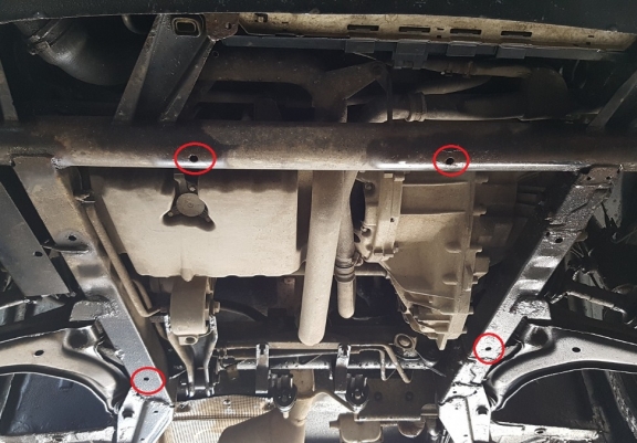 Unterfahrschutz für Motor und Getriebe aus Stahl für  Mercedes Vito