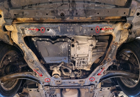 Unterfahrschutz für Motor der Marke Renault Koleos - Vers 2.0