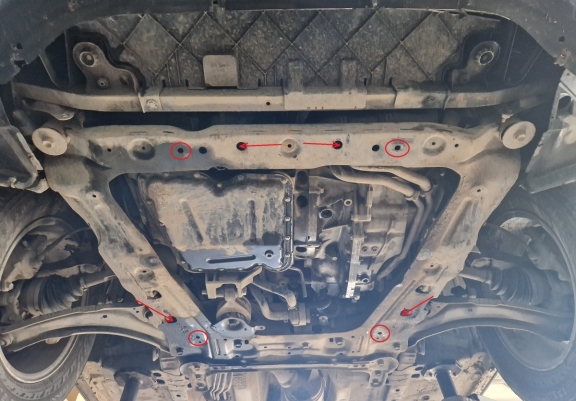 Unterfahrschutz für Motor der Marke Nissan Qashqai J10