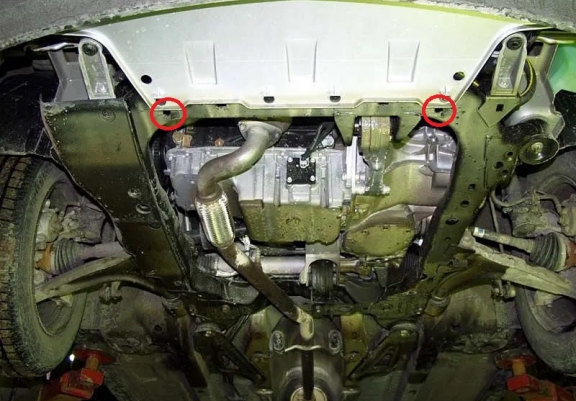 Unterfahrschutz für Motor der Marke Opel Signum