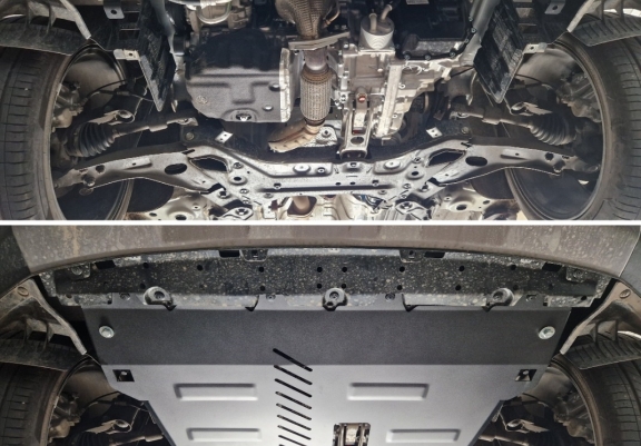 Unterfahrschutz für Motor der Ssangyong Torres