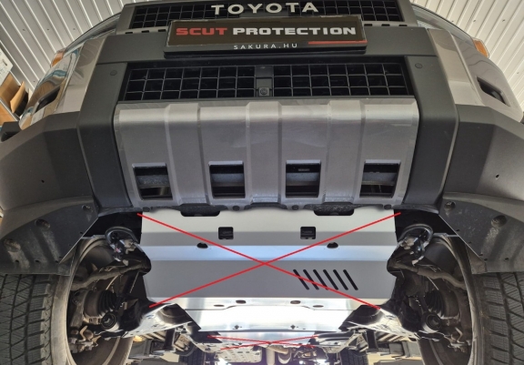 Aluminium Unterfahrschutz für Motor der Marke Toyota Land Cruiser 250