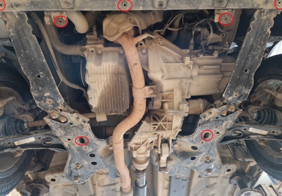 Unterfahrschutz für Motor der Marke Fiat Panda 4x2